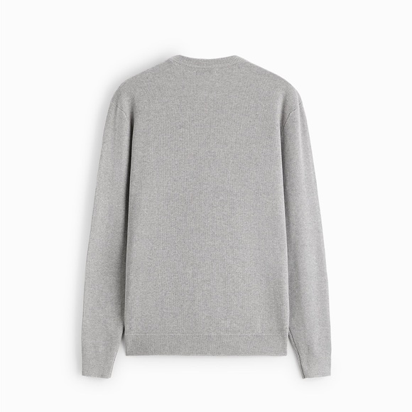 ZARA WAFFLE SWEATER - Picture 4 of 7